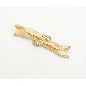 Vintage Golden Ribbon Brooch - A4